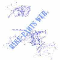 MOTOR, MOUNTING   R12WH76AG/AR/EAH/EAV/EAW (49RGRMOTORMTG12CREW) für Polaris RANGER CREW 800 2012