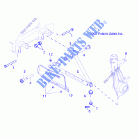 SUSPENSION, A ARM and STREBE MOUNTING   R12RC08GA/GH/FA/FH (49RGRAARM10) für Polaris RANGER EV/LEV 4X4 2012